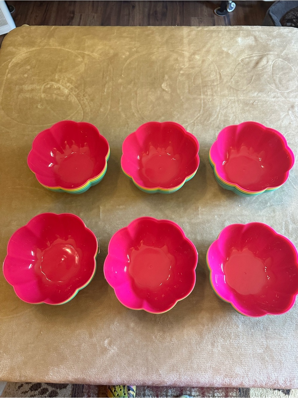 Bright Flower Snack Bowls Set of 24